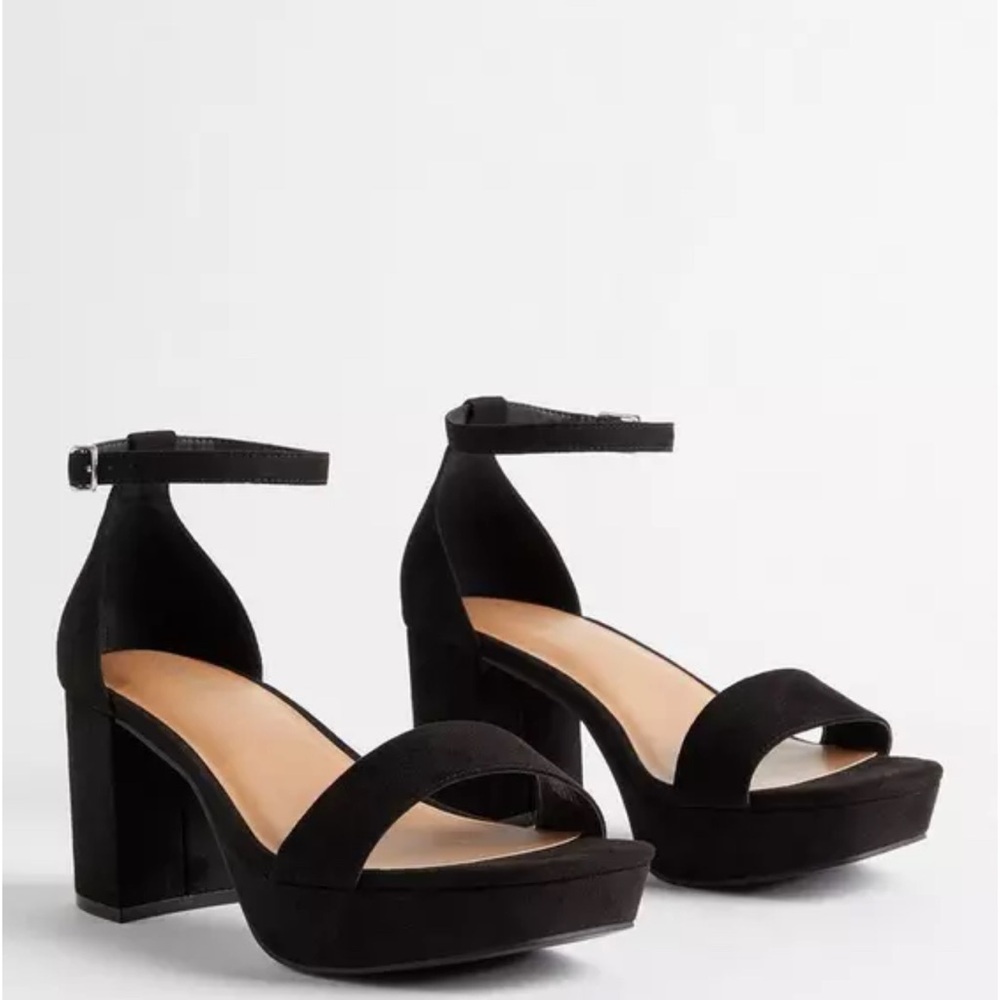 Torrid Black Platform Sandals